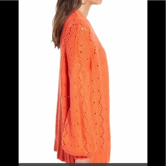 BILLABONG BLISSED OUT ORANGE CARDIGAN NWT - Picture 14 of 15
